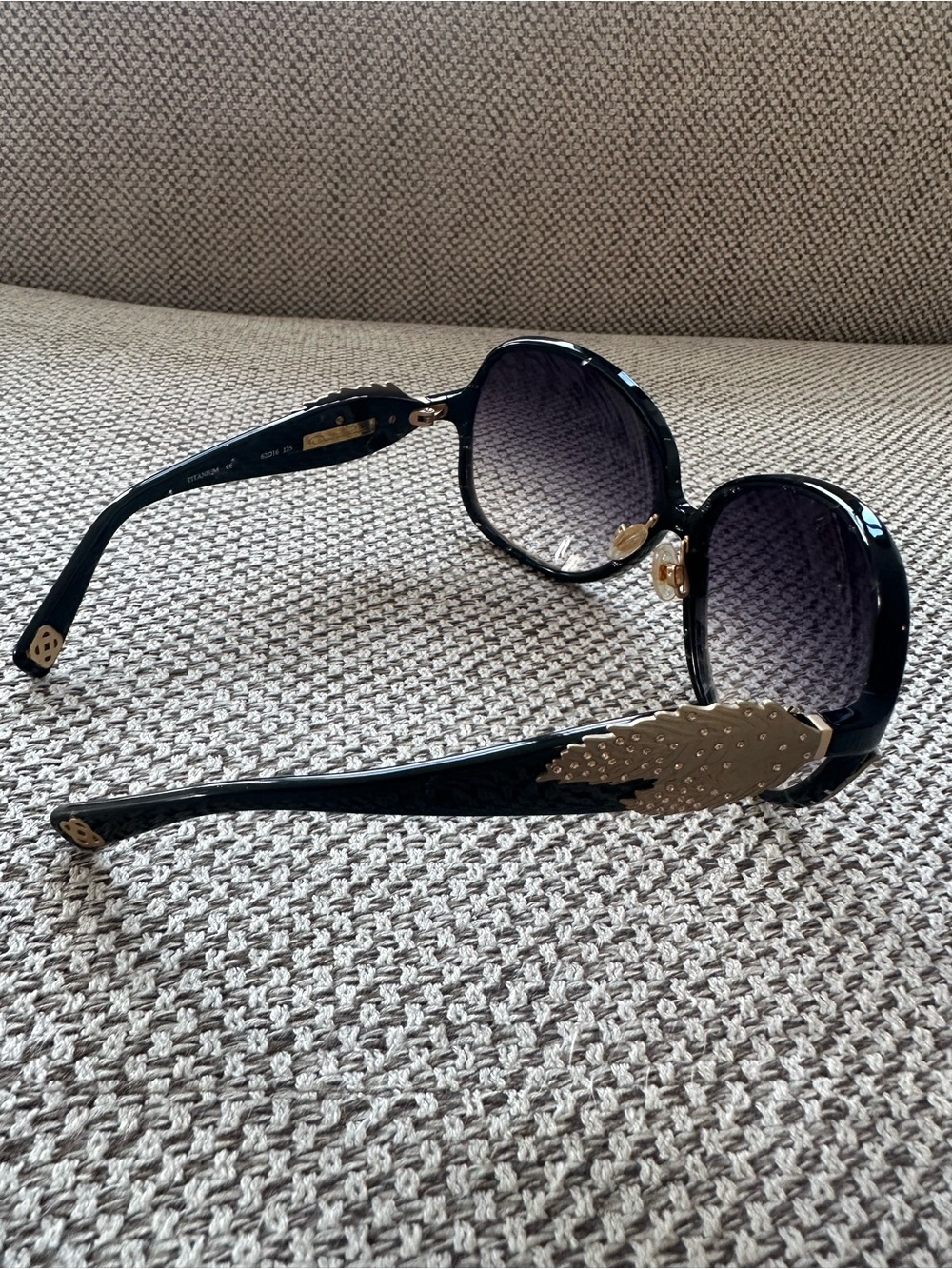OSCAR de la RENTA Sunglasses with Gold Accent -